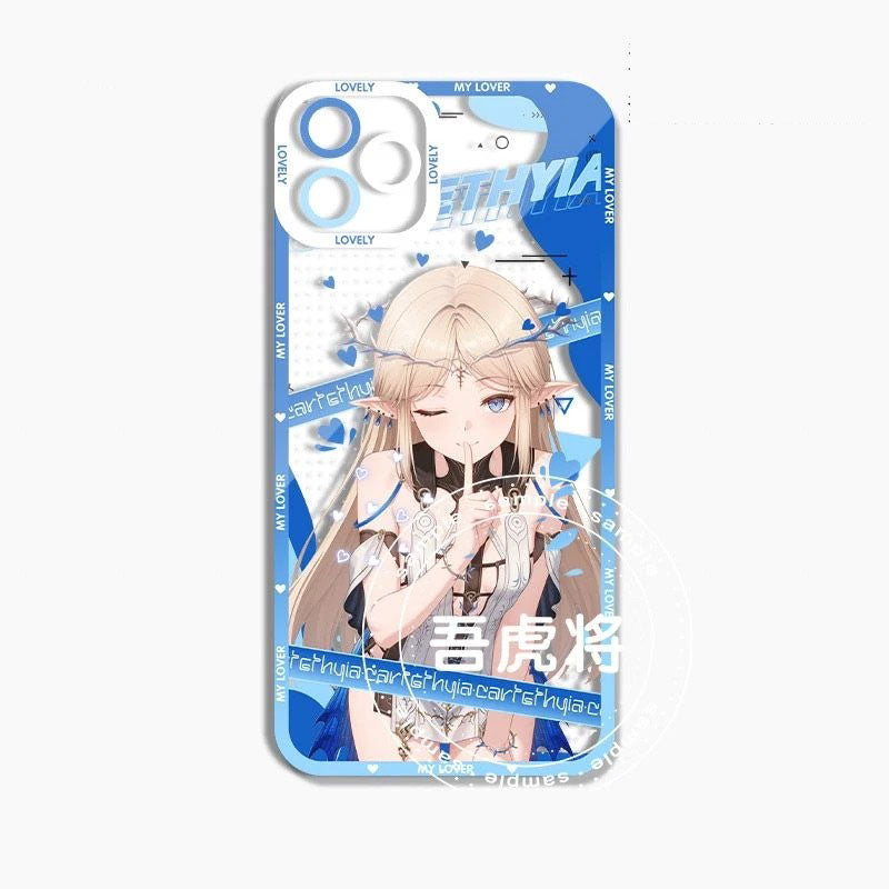 Cartethyia Wuthering WuWa Waves Phone Case  - Transparent Silicone Full Camera Protection All Round Defense Non Slip Cover - Zllada