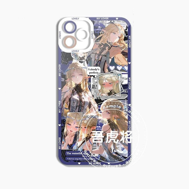 Cartethyia Wuthering WuWa Waves Phone Case  - Transparent Silicone Full Camera Protection All Round Defense Non Slip Cover - Zllada