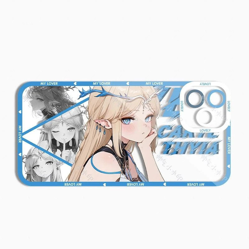 Cartethyia Wuthering WuWa Waves Phone Case  - Transparent Silicone Full Camera Protection All Round Defense Non Slip Cover - Zllada