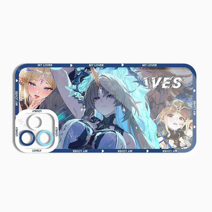 Cartethyia Wuthering WuWa Waves Phone Case  - Transparent Silicone Full Camera Protection All Round Defense Non Slip Cover - Zllada