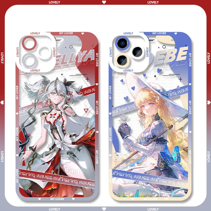 Rover Phrolova Augusta Wuthering WuWa Waves Phone Case  - Transparent Silicone Full Camera Protection All Round Defense Non Slip Cover - Zllada