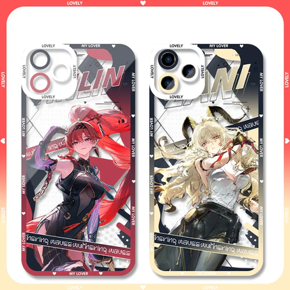 Rover Phrolova Augusta Wuthering WuWa Waves Phone Case  - Transparent Silicone Full Camera Protection All Round Defense Non Slip Cover - Zllada