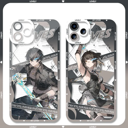 Rover Phrolova Augusta Wuthering WuWa Waves Phone Case  - Transparent Silicone Full Camera Protection All Round Defense Non Slip Cover - Zllada