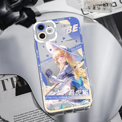 Rover Phrolova Augusta Wuthering WuWa Waves Phone Case  - Transparent Silicone Full Camera Protection All Round Defense Non Slip Cover - Zllada