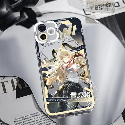 Rover Phrolova Augusta Wuthering WuWa Waves Phone Case  - Transparent Silicone Full Camera Protection All Round Defense Non Slip Cover - Zllada