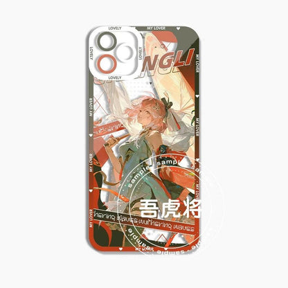 Rover Phrolova Augusta Wuthering WuWa Waves Phone Case  - Transparent Silicone Full Camera Protection All Round Defense Non Slip Cover - Zllada