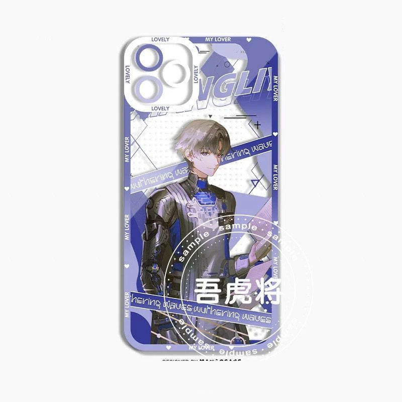 Rover Phrolova Augusta Wuthering WuWa Waves Phone Case  - Transparent Silicone Full Camera Protection All Round Defense Non Slip Cover - Zllada