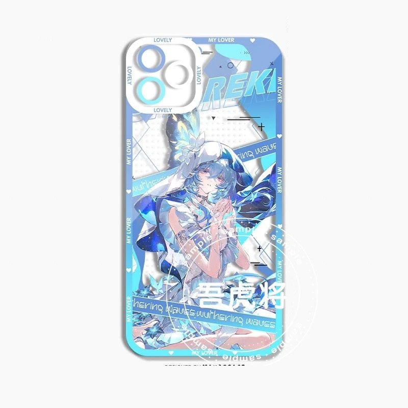 Rover Phrolova Augusta Wuthering WuWa Waves Phone Case  - Transparent Silicone Full Camera Protection All Round Defense Non Slip Cover - Zllada