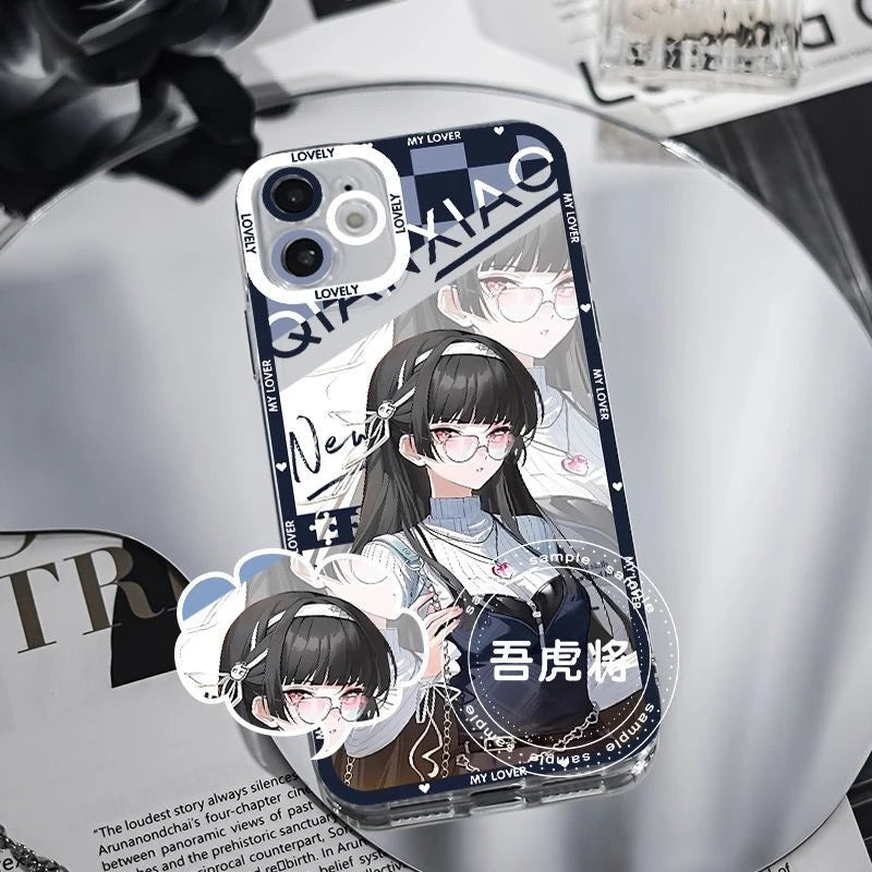 Chisa Wuthering WuWa Waves Phone Case  - Transparent Silicone Full Camera Protection All Round Defense Non Slip Cover - Zllada