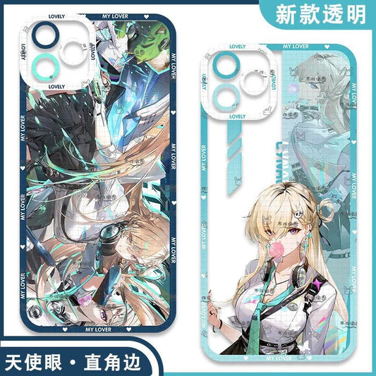 Lynae Wuthering WuWa Waves Phone Case  - Transparent Silicone Full Camera Protection All Round Defense Non Slip Cover - Zllada
