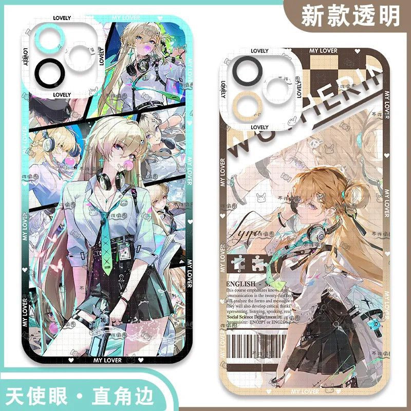 Lynae Wuthering WuWa Waves Phone Case  - Transparent Silicone Full Camera Protection All Round Defense Non Slip Cover - Zllada