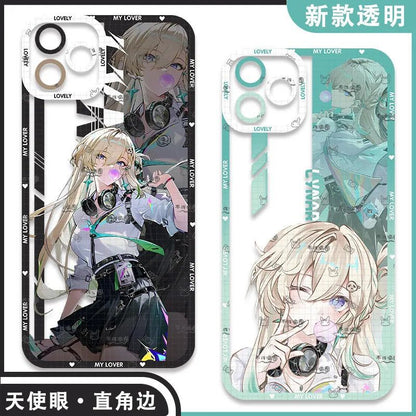 Lynae Wuthering WuWa Waves Phone Case  - Transparent Silicone Full Camera Protection All Round Defense Non Slip Cover - Zllada