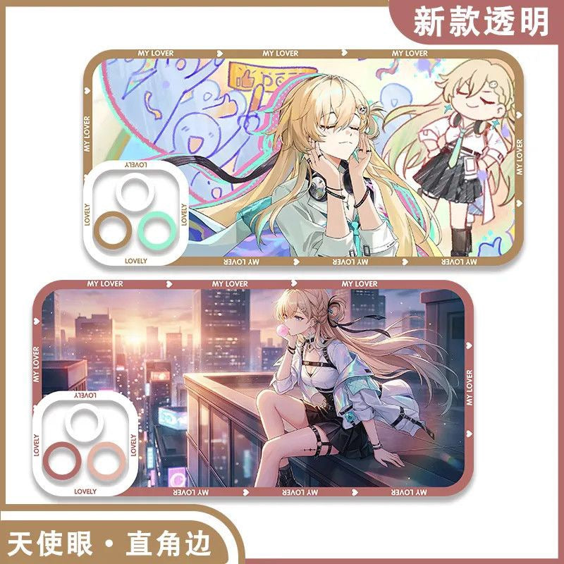 Lynae Wuthering WuWa Waves Phone Case  - Transparent Silicone Full Camera Protection All Round Defense Non Slip Cover - Zllada