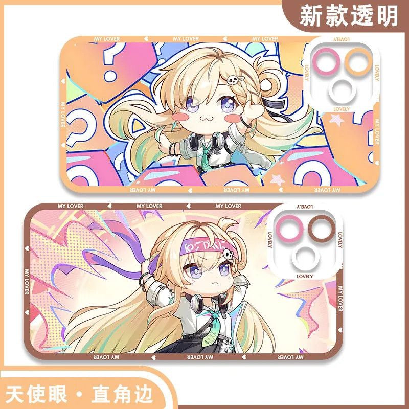 Lynae Wuthering WuWa Waves Phone Case  - Transparent Silicone Full Camera Protection All Round Defense Non Slip Cover - Zllada