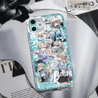 Lynae Wuthering WuWa Waves Phone Case  - Transparent Silicone Full Camera Protection All Round Defense Non Slip Cover - Zllada