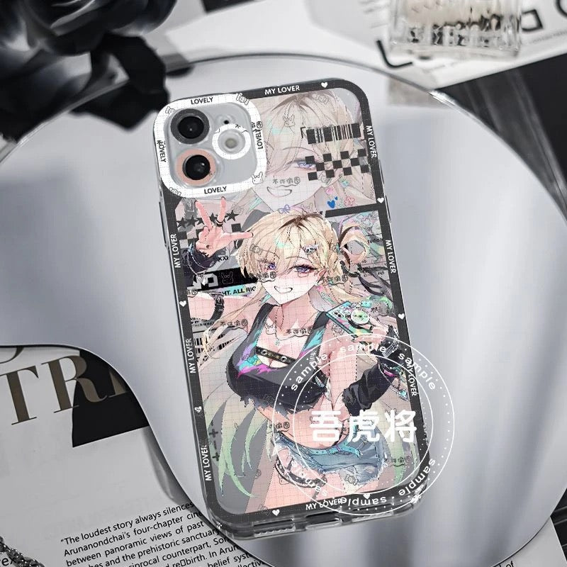 Lynae Wuthering WuWa Waves Phone Case  - Transparent Silicone Full Camera Protection All Round Defense Non Slip Cover - Zllada