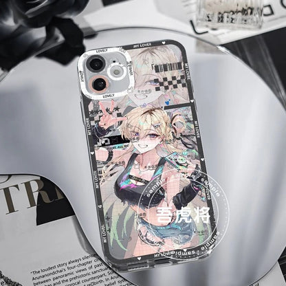 Lynae Wuthering WuWa Waves Phone Case  - Transparent Silicone Full Camera Protection All Round Defense Non Slip Cover - Zllada