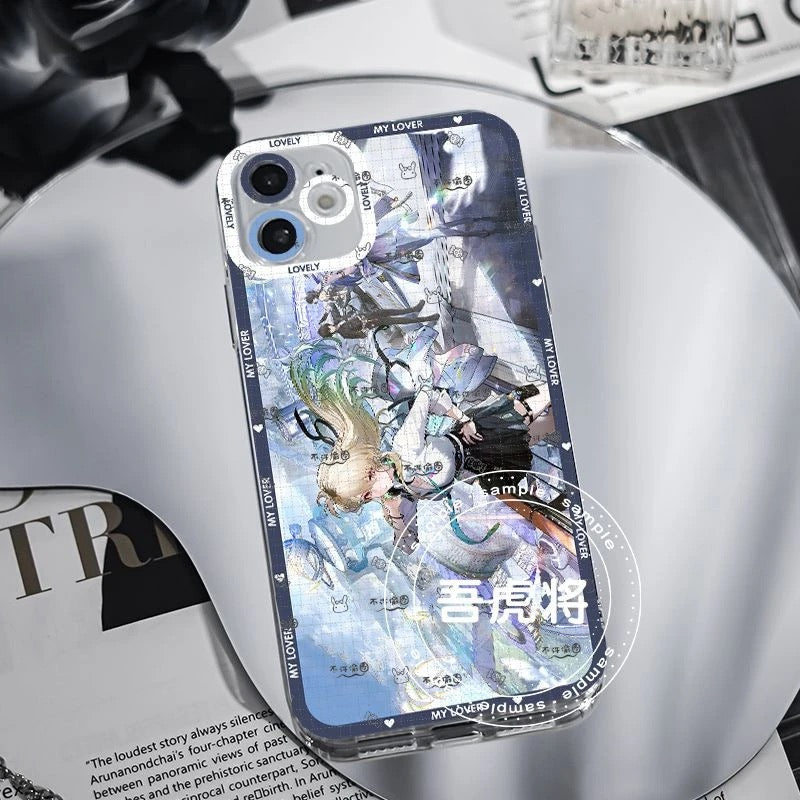 Lynae Wuthering WuWa Waves Phone Case  - Transparent Silicone Full Camera Protection All Round Defense Non Slip Cover - Zllada