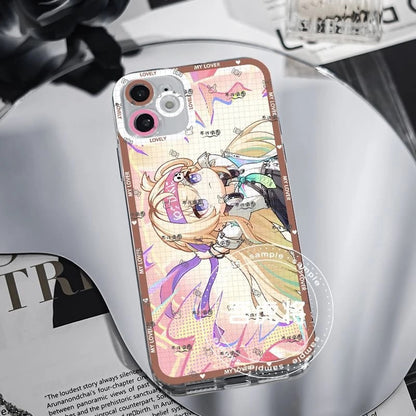 Lynae Wuthering WuWa Waves Phone Case  - Transparent Silicone Full Camera Protection All Round Defense Non Slip Cover - Zllada