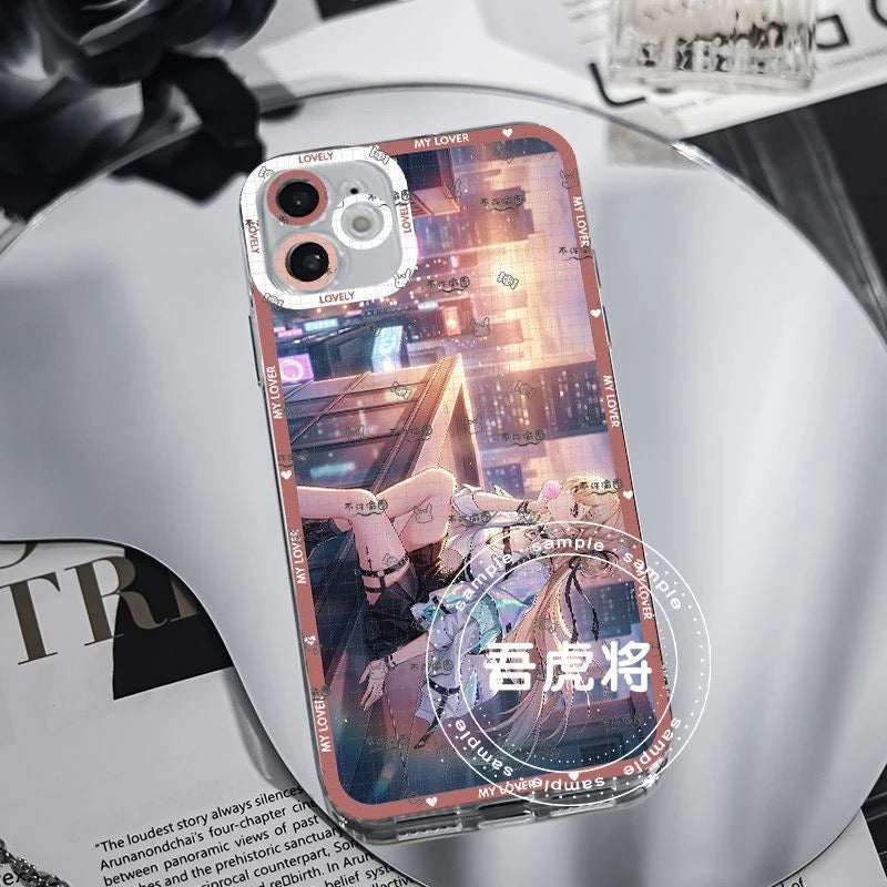 Lynae Wuthering WuWa Waves Phone Case  - Transparent Silicone Full Camera Protection All Round Defense Non Slip Cover - Zllada