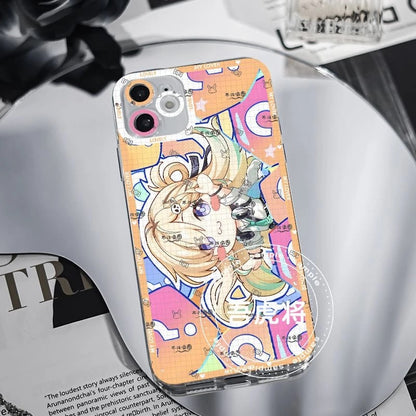 Lynae Wuthering WuWa Waves Phone Case  - Transparent Silicone Full Camera Protection All Round Defense Non Slip Cover - Zllada