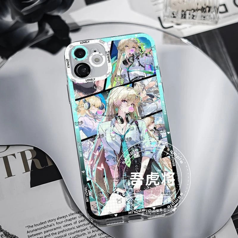 Lynae Wuthering WuWa Waves Phone Case  - Transparent Silicone Full Camera Protection All Round Defense Non Slip Cover - Zllada