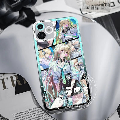 Lynae Wuthering WuWa Waves Phone Case  - Transparent Silicone Full Camera Protection All Round Defense Non Slip Cover - Zllada