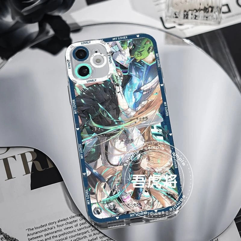 Lynae Wuthering WuWa Waves Phone Case  - Transparent Silicone Full Camera Protection All Round Defense Non Slip Cover - Zllada