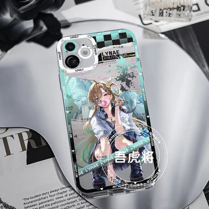 Lynae Wuthering WuWa Waves Phone Case  - Transparent Silicone Full Camera Protection All Round Defense Non Slip Cover - Zllada