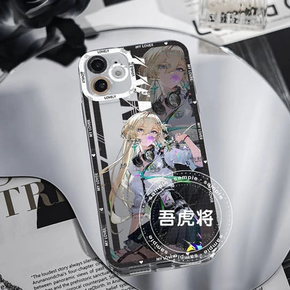 Lynae Wuthering WuWa Waves Phone Case  - Transparent Silicone Full Camera Protection All Round Defense Non Slip Cover - Zllada