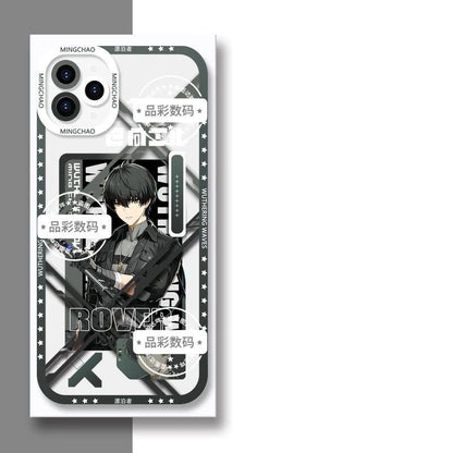 Luno Galbrena Qiuyuan Wuthering WuWa Waves Phone Case  - Transparent Silicone Full Camera Protection All Round Defense Non Slip Cover - Zllada