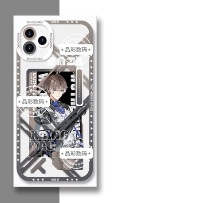 Luno Galbrena Qiuyuan Wuthering WuWa Waves Phone Case  - Transparent Silicone Full Camera Protection All Round Defense Non Slip Cover - Zllada