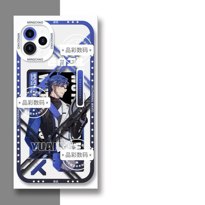 Luno Galbrena Qiuyuan Wuthering WuWa Waves Phone Case  - Transparent Silicone Full Camera Protection All Round Defense Non Slip Cover - Zllada