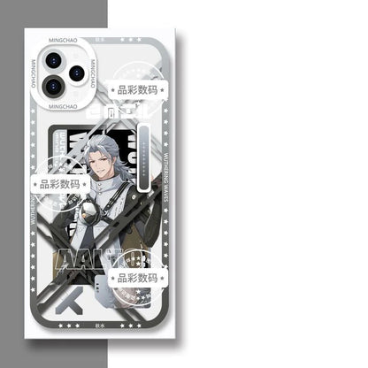 Luno Galbrena Qiuyuan Wuthering WuWa Waves Phone Case  - Transparent Silicone Full Camera Protection All Round Defense Non Slip Cover - Zllada