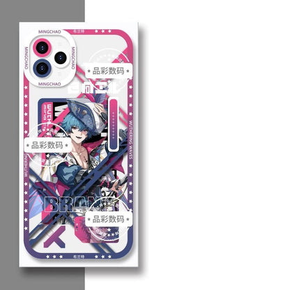 Luno Galbrena Qiuyuan Wuthering WuWa Waves Phone Case  - Transparent Silicone Full Camera Protection All Round Defense Non Slip Cover - Zllada