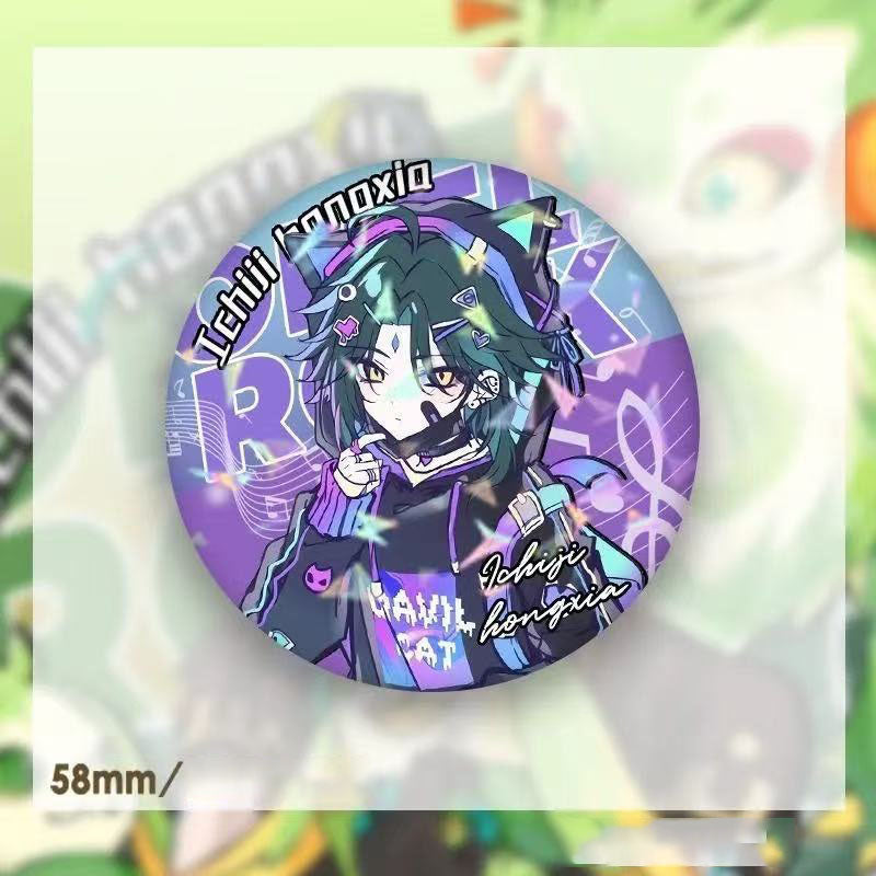 Kinich Xiao Genshin Character Pin Badges - 58mm Refrigerator Magnet Anime Game Merch Gift for Fans and Students - Zllada