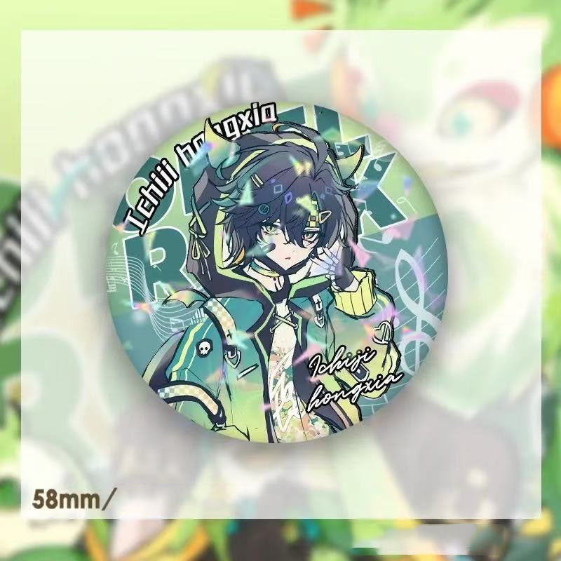 Kinich Xiao Genshin Character Pin Badges - 58mm Refrigerator Magnet Anime Game Merch Gift for Fans and Students - Zllada