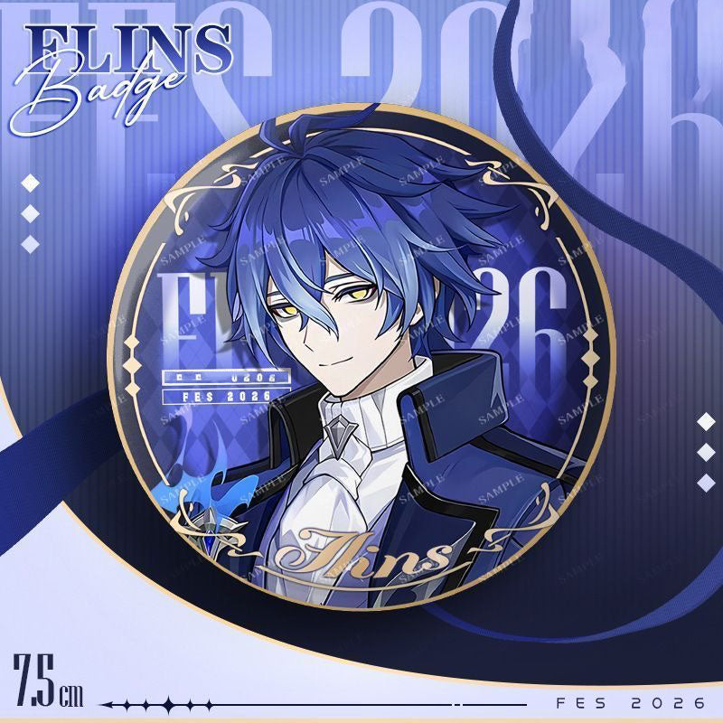 Skirk Arlecchino Tartaglia Wanderer Flins Columbina Genshin Character Pin Badges - 58mm Refrigerator Magnet Anime Game Merch Gift for Fans and Students - Zllada