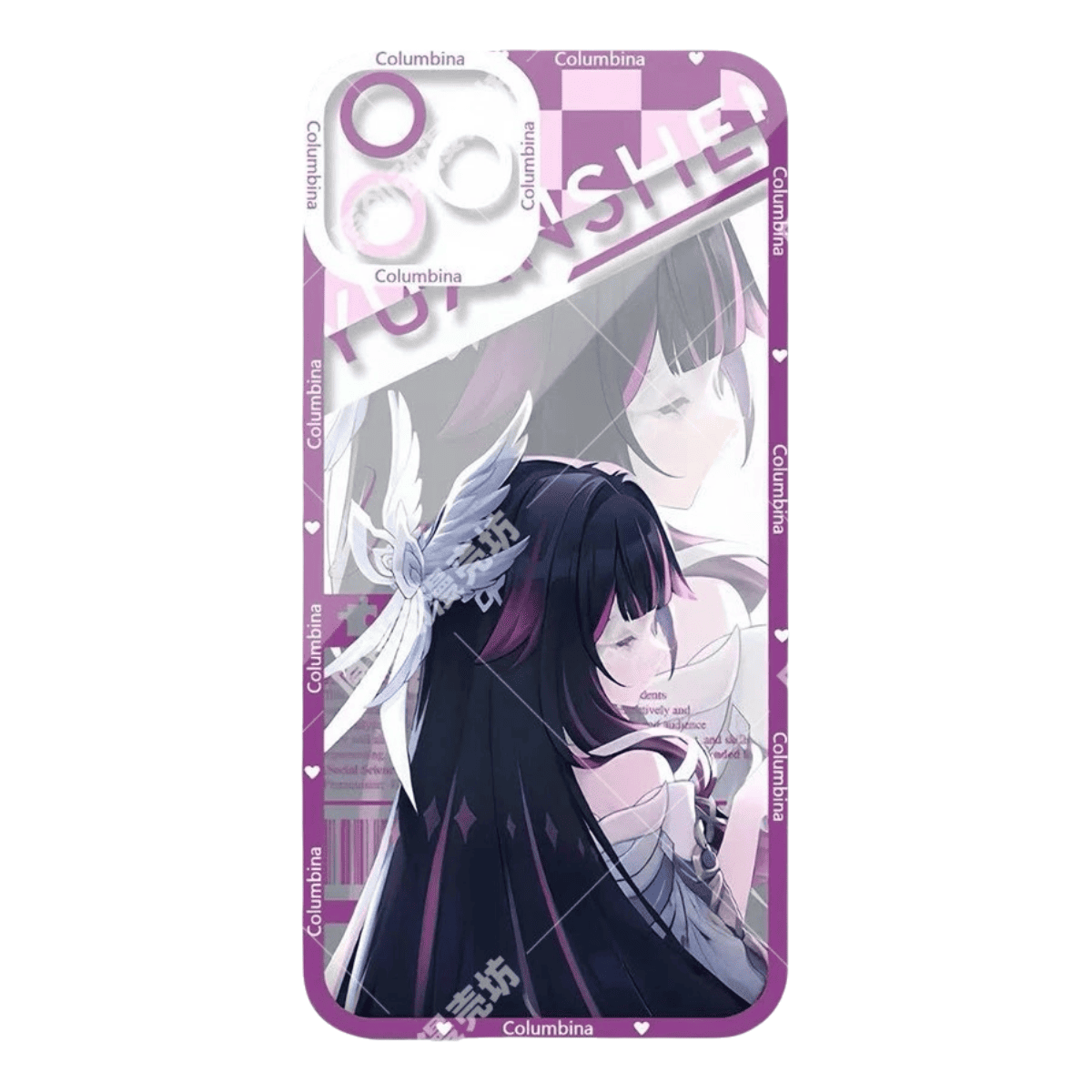 Genshin Phone Case - Cute Transparent Silicone Full Camera Protection All Round Defense Non Slip Cover - Anime Character Design [Specify Fit for iPhone Model]