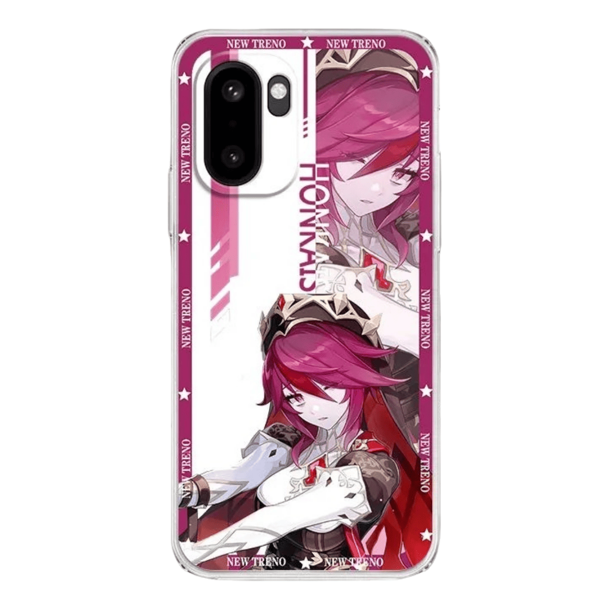 Genshin Phone Case - Cute Transparent Silicone Full Camera Protection All Round Defense Non Slip Cover - Anime Character Design [Specify Fit for iPhone Model]
