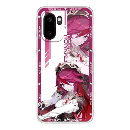 Genshin Phone Case - Cute Transparent Silicone Full Camera Protection All Round Defense Non Slip Cover - Anime Character Design [Specify Fit for iPhone Model]