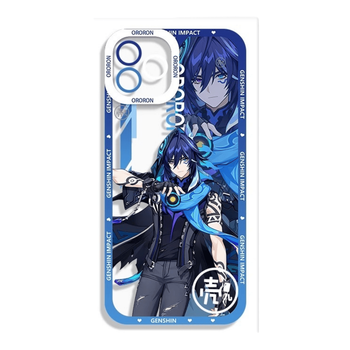 Genshin Phone Case - Cute Transparent Silicone Full Camera Protection All Round Defense Non Slip Cover - Anime Character Design [Specify Fit for iPhone Model]