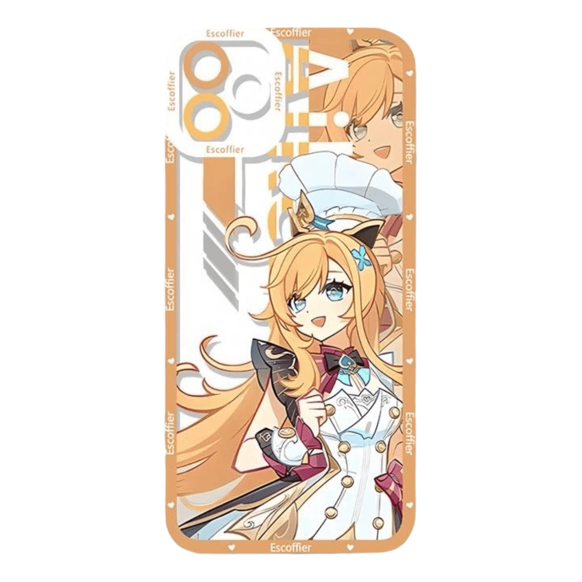Genshin Phone Case - Cute Transparent Silicone Full Camera Protection All Round Defense Non Slip Cover - Anime Character Design [Specify Fit for iPhone Model]