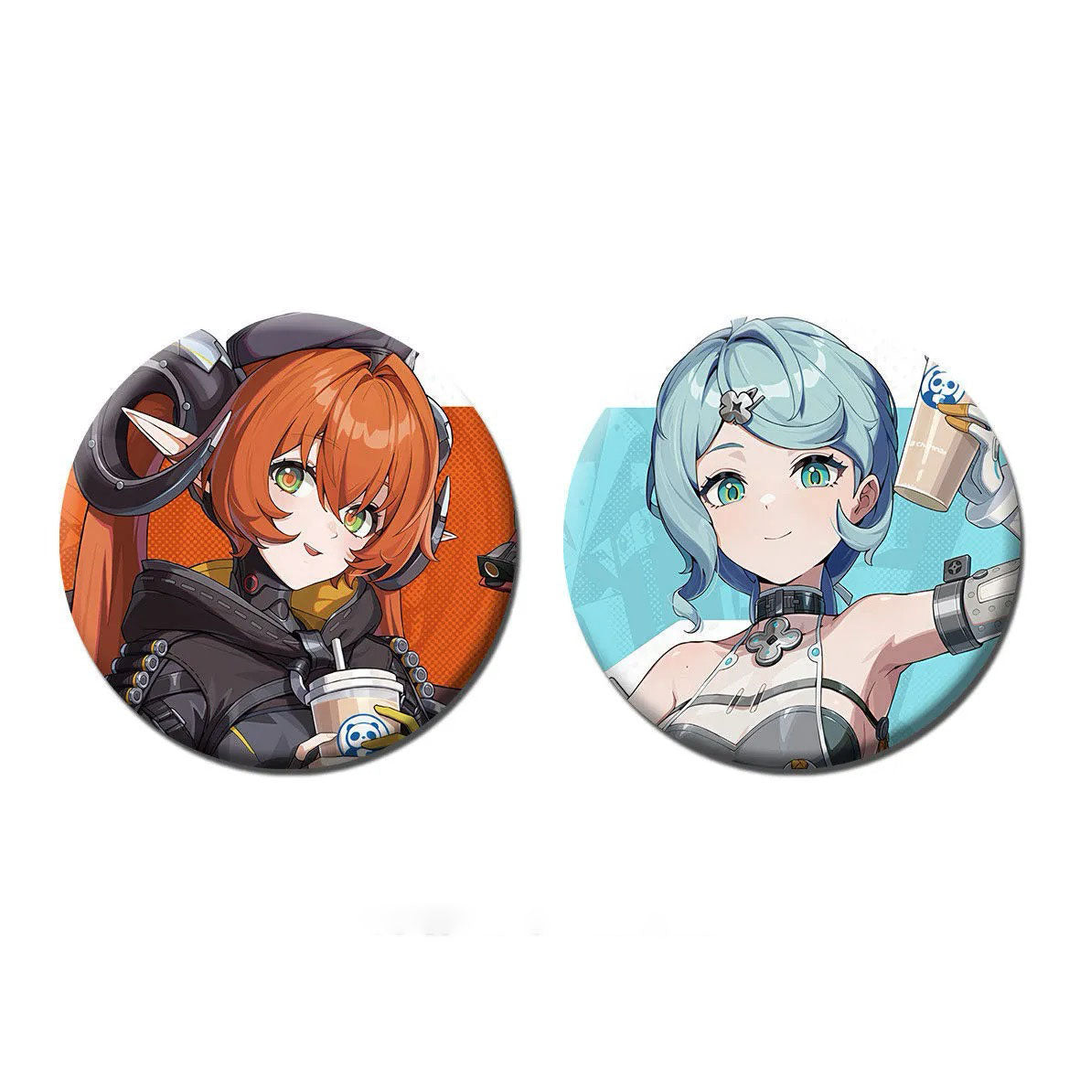 Orphie & Mague Seed Zone Zero Character Pin Badges - 58mm Refrigerator Magnet Anime Game Merch Gift for Fans and Students - Zllada