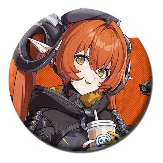 Orphie & Mague Seed Zone Zero Character Pin Badges - 58mm Refrigerator Magnet Anime Game Merch Gift for Fans and Students - Zllada