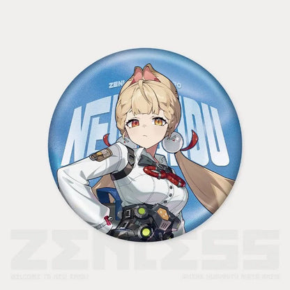 Zone Zero Character Pin Badges - 58mm Refrigerator Magnet Anime Game Merch Gift for Fans and Students - Zllada