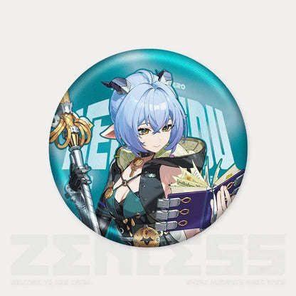 Zone Zero Character Pin Badges - 58mm Refrigerator Magnet Anime Game Merch Gift for Fans and Students - Zllada