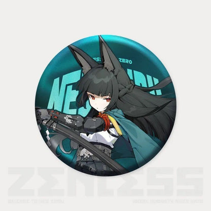 Zone Zero Character Pin Badges - 58mm Refrigerator Magnet Anime Game Merch Gift for Fans and Students - Zllada