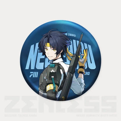 Zone Zero Character Pin Badges - 58mm Refrigerator Magnet Anime Game Merch Gift for Fans and Students - Zllada