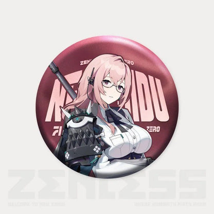 Zone Zero Character Pin Badges - 58mm Refrigerator Magnet Anime Game Merch Gift for Fans and Students - Zllada